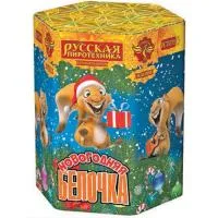 Салют Новогодняя белочка РС7079 купить от производителя Русская Пиротехника — Темрюк