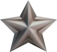 Звезда из нержавеющей стали декор на стелу в Темрюке (518508)