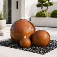 Шары 3 шт. фонтан Corten от (518907) ∅ 0,35 до 1 м. Темрюк