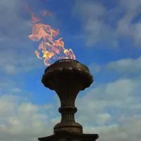 Газовая горелка апс (газ-контроль) (1629) сертификат - автомат вечный огонь ø 154 мм. ветроустойчивая  в Темрюке