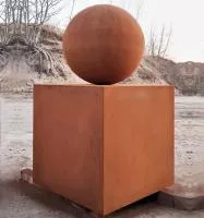 Шар — стальной куб кортен (518929) ∅ 500 мм. Темрюк