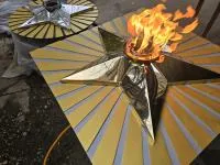 Решётка лучи вечный огонь (518197) сертификат авторская  в Темрюке