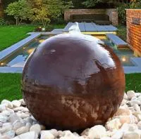 Сфера КОРТЕН - ШАР ФОНТАН 3D (518902) ∅ 850 мм. Темрюк