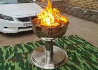 Чаша торжественного огня афины (51756458) производство для ø 360 мм. ветроустойчивая в Темрюке